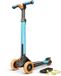 BERG Nexo Trottinette pour enfants - Bleu - Pliable - Roues LED - 2-12 ans
