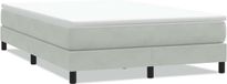 vidaXL Lit sommier sans matelas, gris clair, 160x220 cm, velours