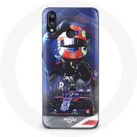 Maniacase Hoesje voor Huawei P20 Lite Formule 1 Pierre Gasly F1 autocoureur Rood Blauw