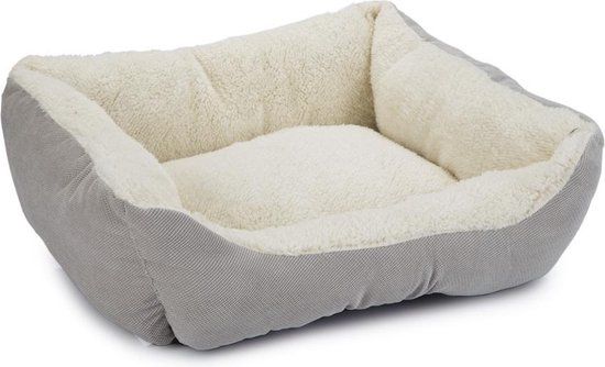 Beeztees Mogina Kattenmand - Pluche - Grijs - 45x37x18 cm