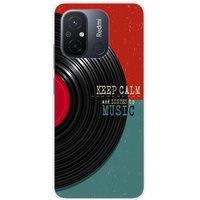Xiaomi Keep calm bedrukt siliconen hoesje compatibel met Xiaomi Redmi 12C, Xiaomi Redmi 11A