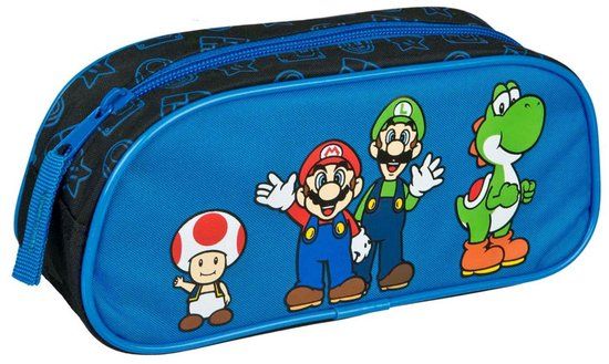 Super Mario Etui voor Kinderen - Blauw