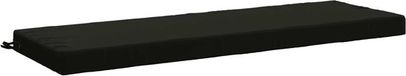 vidaXL Bankkussen SOEST 100% Polyester Zwart 150 x 50 x 8 cm