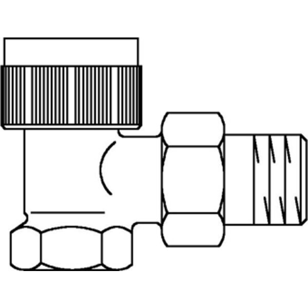 Oventrop thermostatische radiatorafsluiter AV9 1/2 haaks 1183704