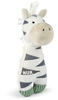 NUK Knuffel Little Vriend Zebra met fopspeen