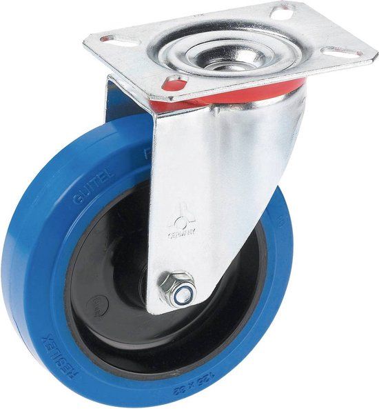 Dörner + Helmer 711657 Zwenkwiel Wieldiameter: 100 mm Draagvermogen (max.): 150 kg 1 stuk(s)