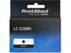 PrintAbout Inktcartridge LC-528BK Zwart geschikt voor Brother