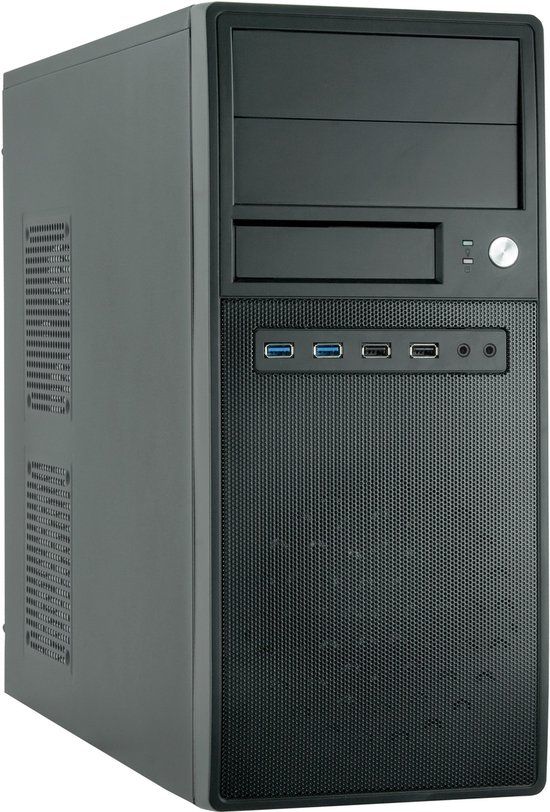 Chieftec CG-04B-OP computerbehuizing Midi-Toren Zwart