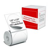 Phomemo Étiquettes rondes 1,57" x 1,57" (40x40 mm) pour M110, M220, PM241BT - Blanc - 1 rouleau