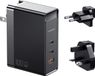 Mcdodo Chargeur mural GaN 100W 3 ports Chargeur rapide 2x Type-C + ports USB Chargeur rapide noir