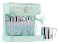 Little Tikes Sweet Spaces Espressomachine - Zacht Zeegroen Speelgoedkoffiezetapparaat met kopjes en accessoires, café-geïnspireerde activiteiten voor kinderen vanaf 3 jaar