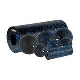 Rebel Massagerolset – rol, mini-rol, 2 ballen, 2 duoball-e, kleur zwart/blauw, materiaal EPP RBA-3054-S6