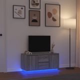 Prolenta Maison Exclusive - TV-meubel met LED-verlichting, grijs Sonoma, 100x41x50 cm