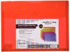 Grafoplas - Verpakking met enveloppen, formaat folio + met plooibalg 30 mm, rood, 33,5 x 25 cm, grote capaciteit, perfect voor documenten A4 en Folio, Multiline-collectie