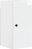 vidaXL - Badkamer wandkast BREDA Hoogglans Wit 30 x 31 x 59 cm