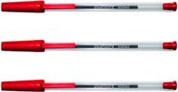 Quantore Balpen Stick rood medium - 500 stuks