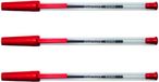 Quantore Balpen Stick rood medium - 500 stuks