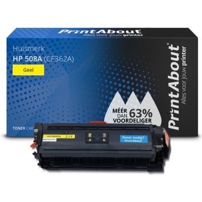 PrintAbout Huismerk HP 508A (CF362A) Gele Toner | Compatibel