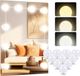 Wan GmbH Éclairage de miroir à LED - Hollywood - Lampes LED dimmables - 3 couleurs - Éclairage de maquillage - Lampes de coiffeuse - Lampes de miroir - Miroir de cosmétique - Miroir de salle de bain - Coiffeuse.