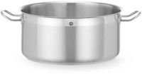 HENDI Kookpan laag - roestvast staal - 12 liter - diameter 32 cm x hoogte 15,6 cm - zilver - zonder deksel - alle warmtebronnen