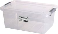 Urban Living Opberg box - 15 liter - 42 x 28 x 42cm - met deksel en clips - waterdicht - tuin/schuur/kast