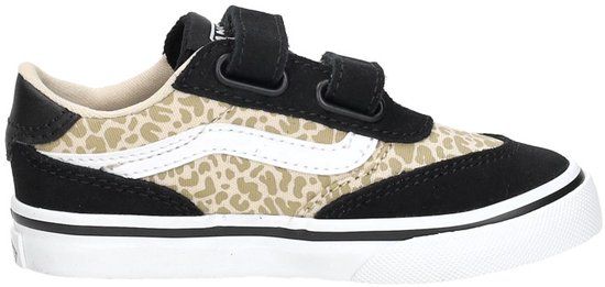 Vans Brooklyn LS V Leopard Sneakers - Meisjes - Zwart - Maat 21