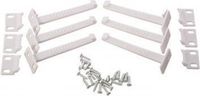 Dream Baby Veiligheidshaakjes Keukenkastjes - Kinderbeveiliging voor Kasten - Kastslot - Kast Beveiliging Baby - Eenvoudig te Monteren - 6 Stuks - Wit