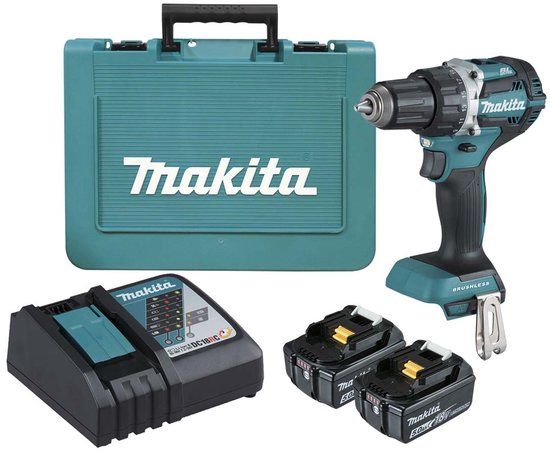Makita DDF484RTE Accu Schroefboormachine 18V 5.0Ah - Inclusief 2 Accu's en Koffer