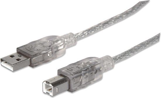 Manhattan USB 2.0 A Male naar USB 2.0 B Male - 3 m