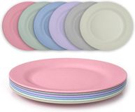 ShuoZhouShiShuoChengQuHuangGaoWangLuoKeJiZiXunLtd. Service Set, 6x Assiettes de dîner 25 cm, Incassable, Léger, Sans BPA