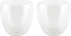 Merkloos Bellatio Design Luxe dubbelwandige theeglazen - 2 stuks - 200 ml