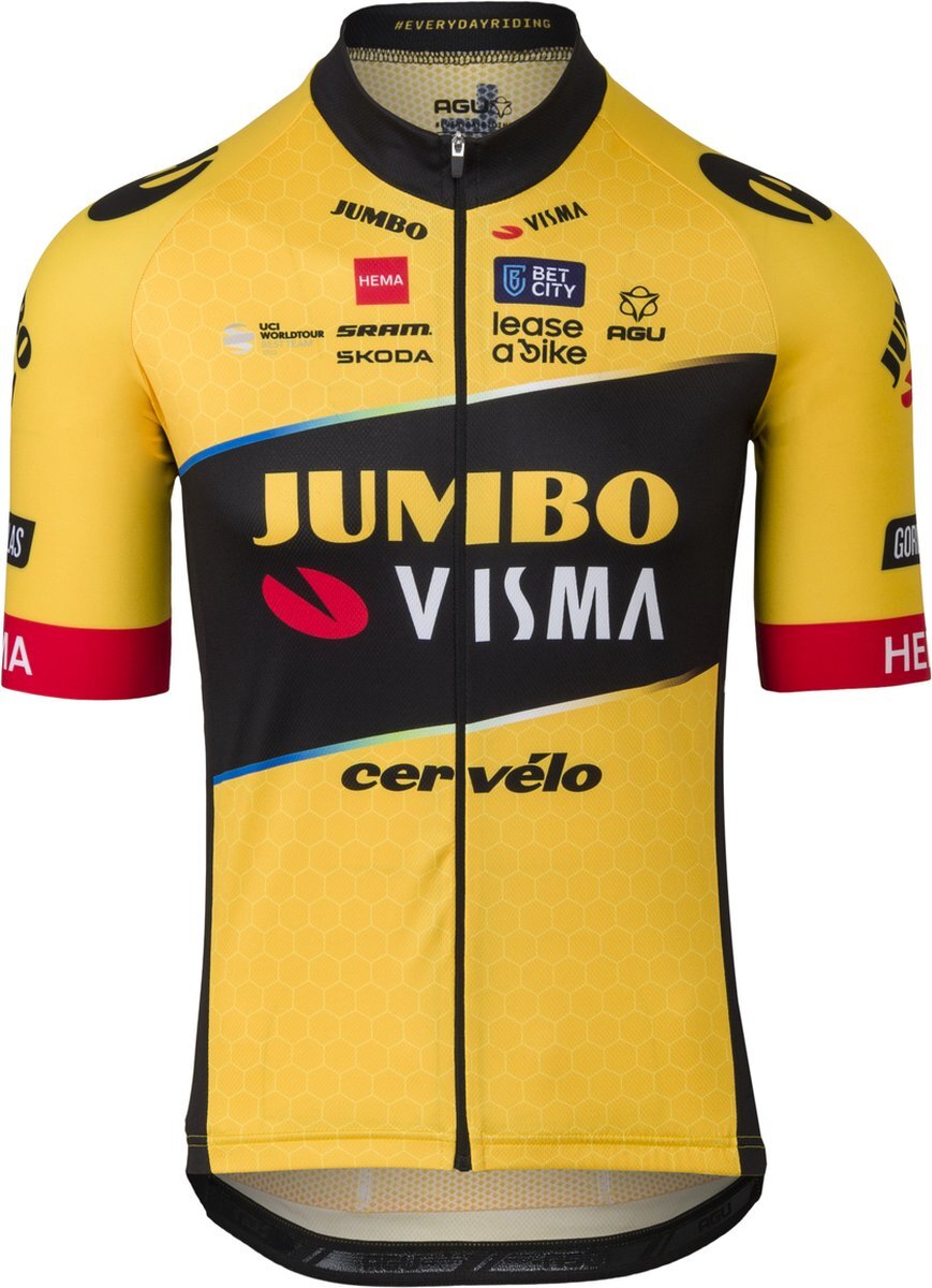 AGU Replica Fietsshirt Team Jumbo-Visma Heren