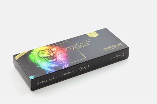 Finetec - premium - aquarelverf - parelmoer - set 24 kleuren