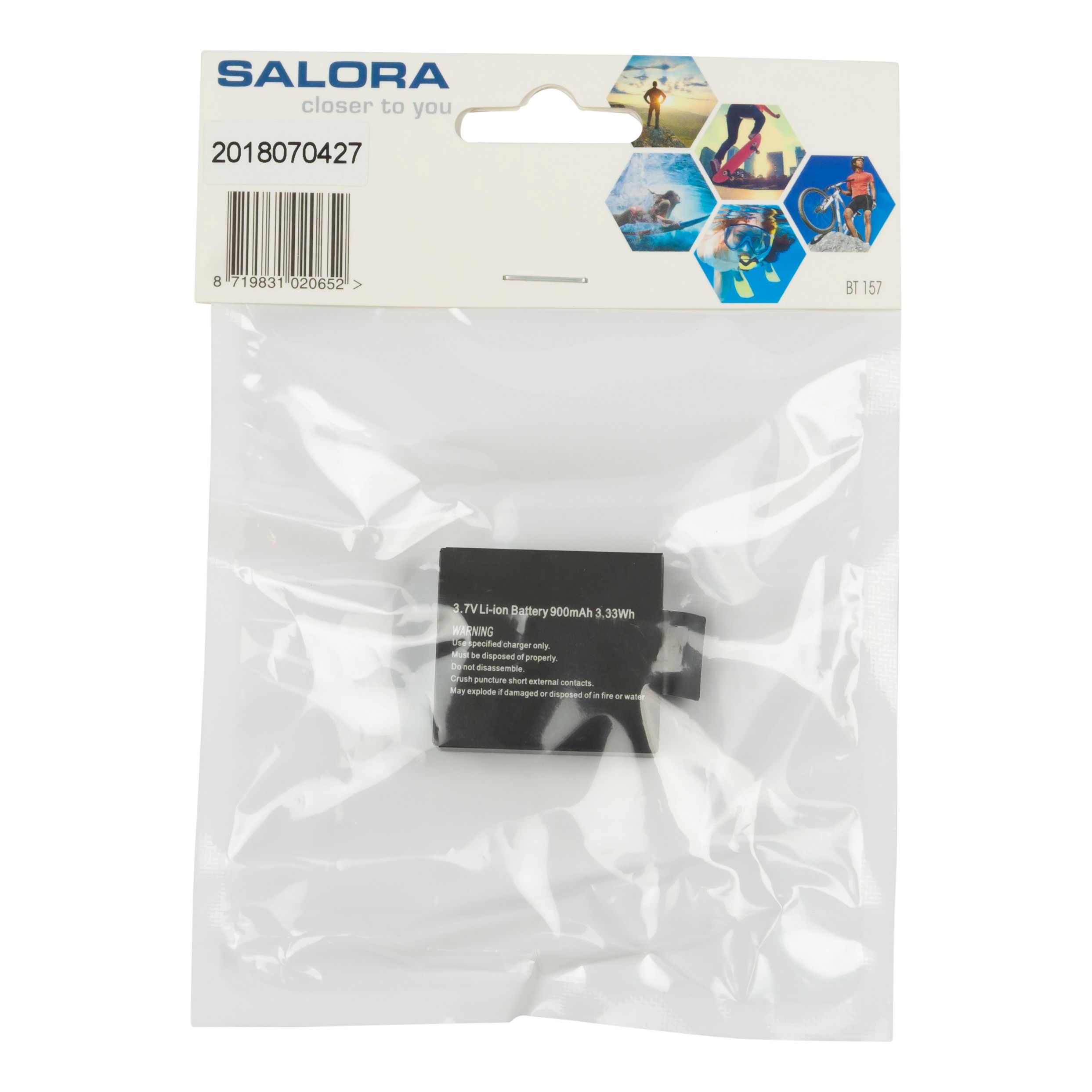 Salora Accu ProSport (BT-157) Camera Battery - Black