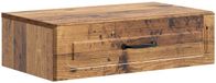 vidaXL Wandgemonteerde Zijtafel Oud hout 59 x 34,5 x 17 cm