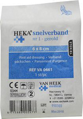 Heka Snelverband nr 1 6 x 8 cm steriel 1 ST