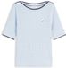 Tommy Hilfiger Dames Gebreide Truien Katoen M Blauw Herfst/Winter 2026