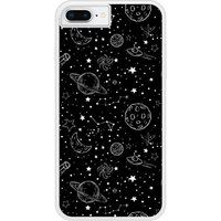 Apple iPhone 8 Galaxy draw Verstevigd hoesje met sublimatie bedrukking