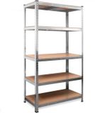 Monzana Stellingkast - Metaal 5 MDF Planken 875kg 180x90x40 - Zilver