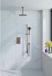 FortiFura Calvi Inbouw Regendoucheset - Thermostatisch - Geborsteld Koper
