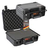 YPC Xplorer Case M, 40 x 33 cm x 16,5 cm, outdoor case, fotokoffer, schuim, waterdicht, camerakoffer, hardcase, transportkoffer voor drone, stapelbaar