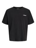 JACK & JONES Shirt 'JCOEterna' grijs / zwart / wit