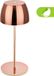 Briloner Serina Mini - Snoerloze LED tafellamp IP44 - 7503013 - Dimbaar - Touch - Spatwaterdicht - Snoerloos - Verwisselbare batterij en lichtbron - Ø8 x 20 cm - Koper