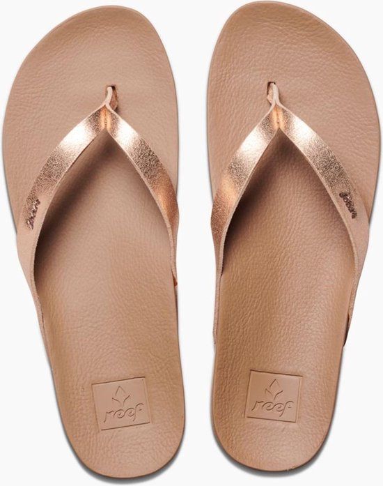 Reef Cushion Courtrose Gold Teenslippers Dames - Roségoud - Maat 38,5