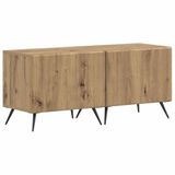 vidaXL Tv-meubel Artisanaal eiken Bewerkt hout