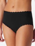 uncover by SCHIESSER SCHIESSER uncover by SCHIESSER Midislip Cotton Lace Vrouwen Zwart/wit Effen 4 stuk(s)