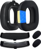 MMOBIEL A50 Gen 4 Mod Kit – Vervangende Oorkussens, Hoofdband en Microfoon Schuim voor Logitech G Astro A50 Gen 4 Hoofdtelefoon van MMOBIEL - Cooling Gel Oorkussens – Proteïne PU en Velours Hoofdband – Zwart