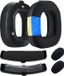MMOBIEL A50 Gen 4 Mod Kit – Coussinets d'oreille, bandeau et mousse de microphone de remplacement pour casque Logitech G Astro A50 Gen 4 de MMOBIEL – Coussinets d'oreille à gel rafraîchissant – Bandeau en PU protéiné et velours – Noir