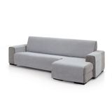 FAVERTI® Pego Bankovertrek voor hoekbank, rechts, 240 cm, van chenille, extra zacht, gemaakt in Spanje van gerecycled materiaal, lichtgrijs