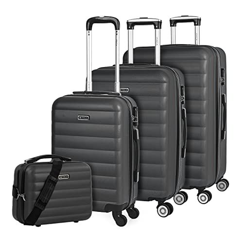 ITACA - Uitschuifbare trolleykoffer 60 cm - Antraciet